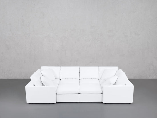 8-Seat Modular Closed Pit (Thin Arms) - 7th Avenue