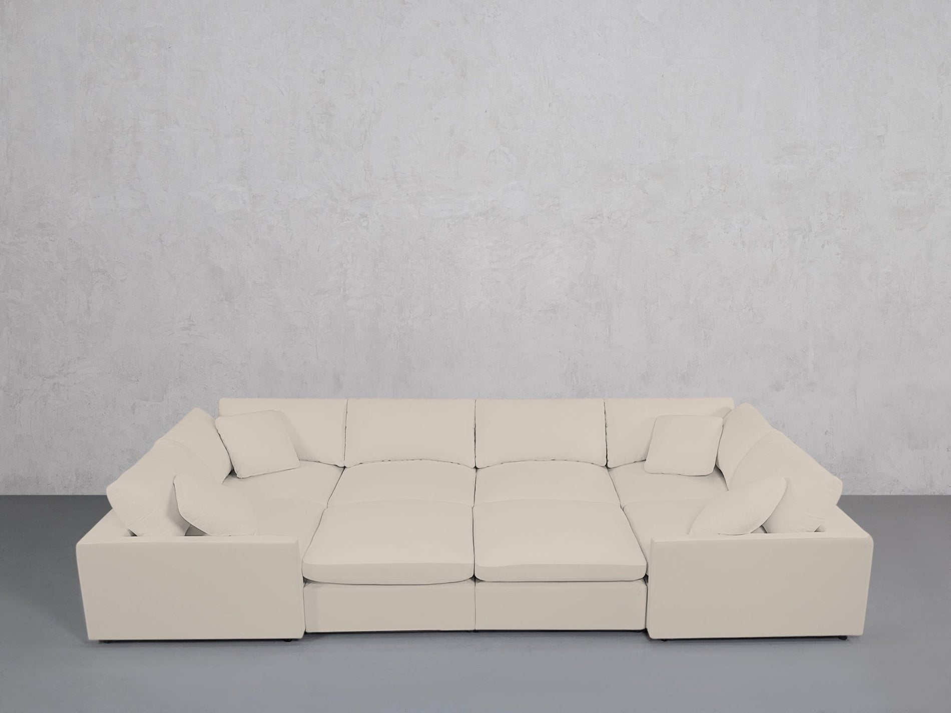 8-Seat Modular Closed Pit (Thin Arms) - 7th Avenue