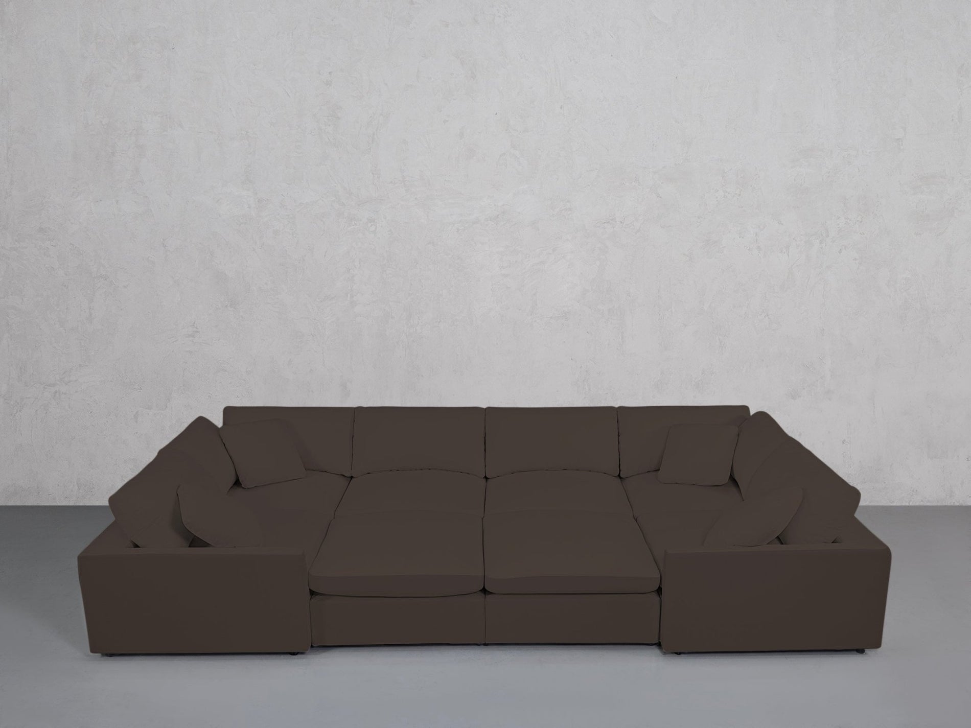 8-Seat Modular Closed Pit (Thin Arms) - 7th Avenue