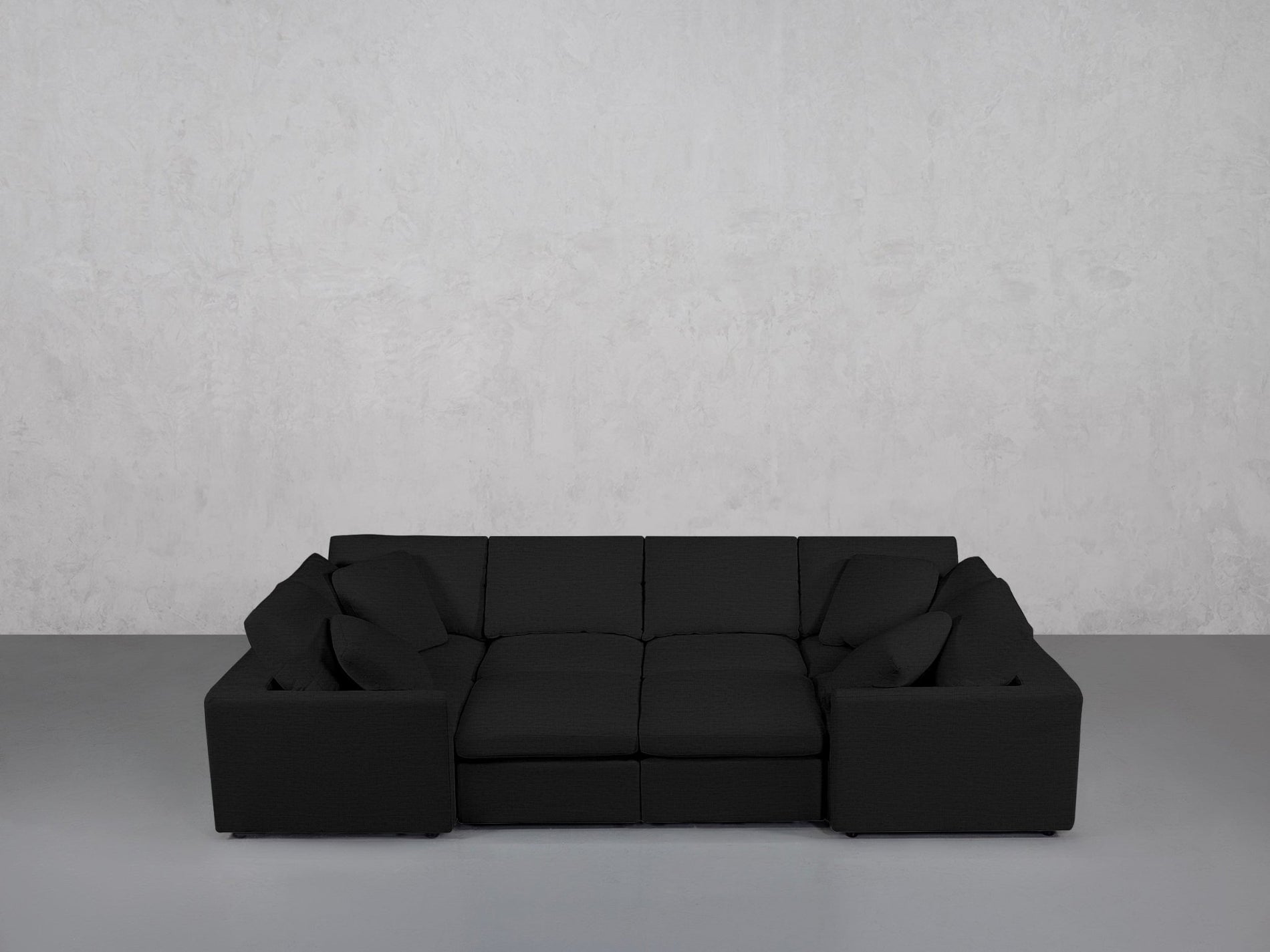 8-Seat Modular Closed Pit (Thin Arms) - 7th Avenue
