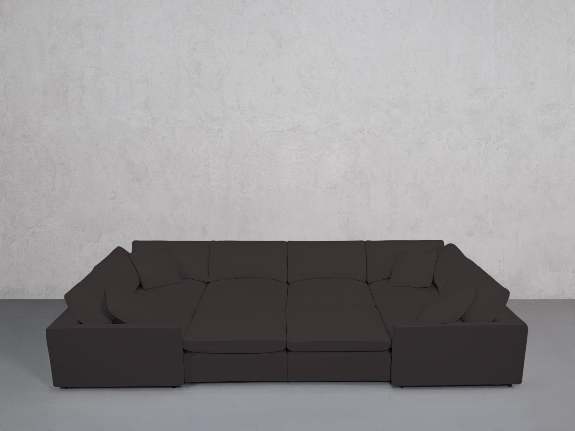 8-Seat Modular Closed Pit (Thin Arms) - 7th Avenue