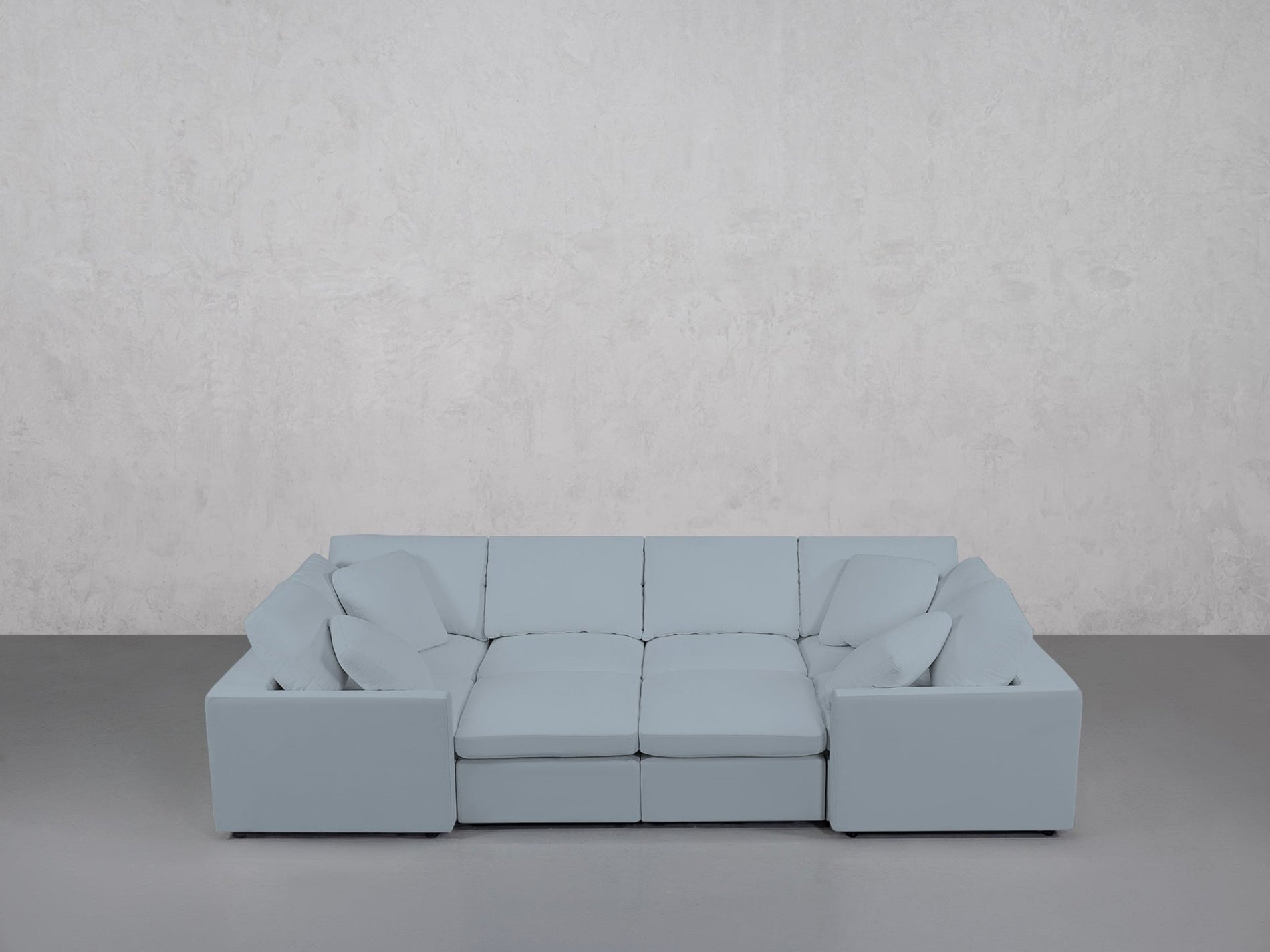 8-Seat Modular Closed Pit (Thin Arms) - 7th Avenue