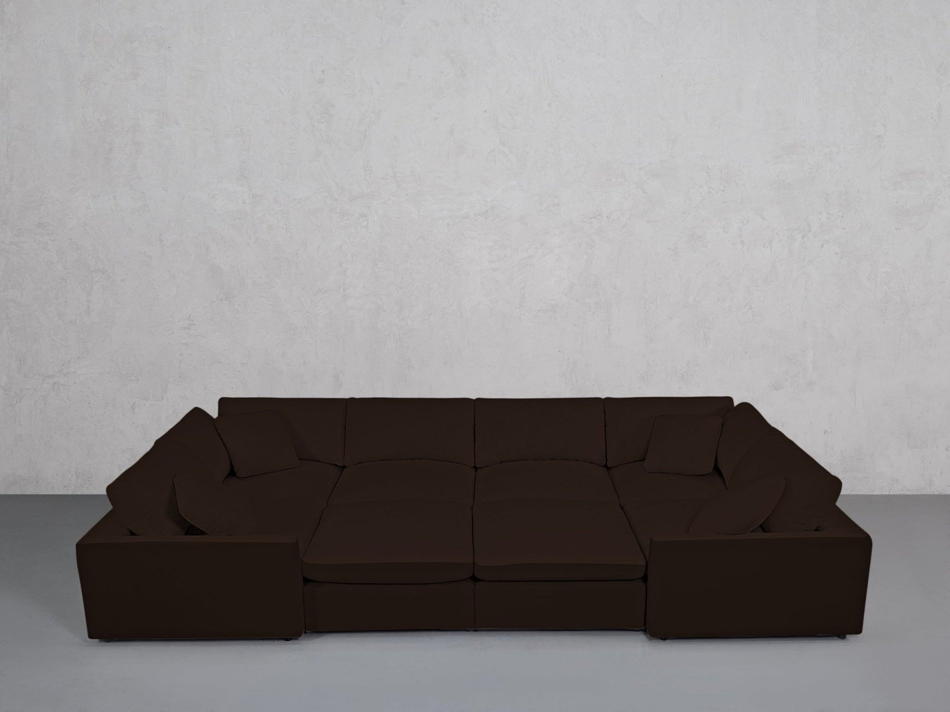 8-Seat Modular Closed Pit (Thin Arms) - 7th Avenue