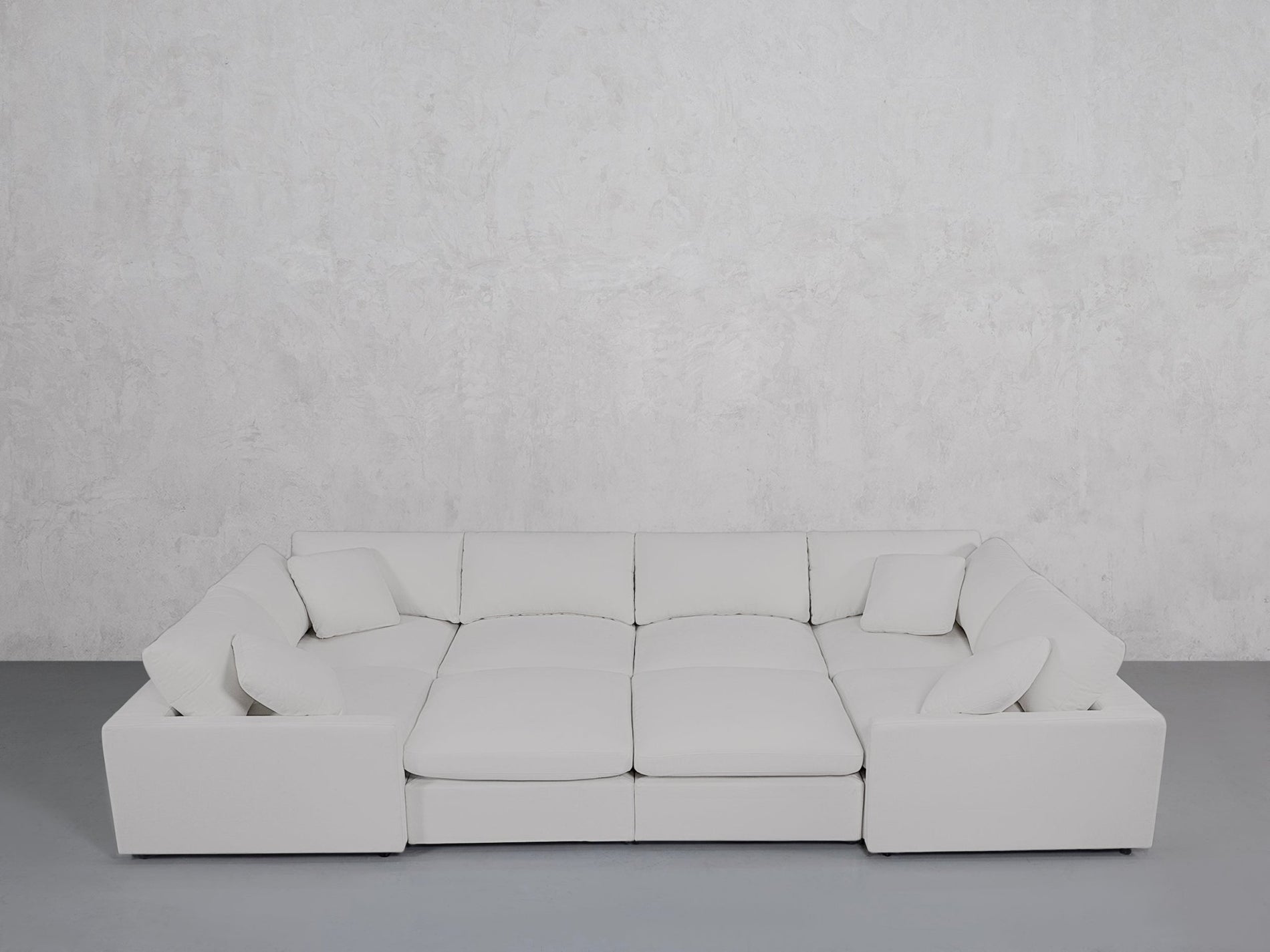 8-Seat Modular Closed Pit (Thin Arms) - 7th Avenue