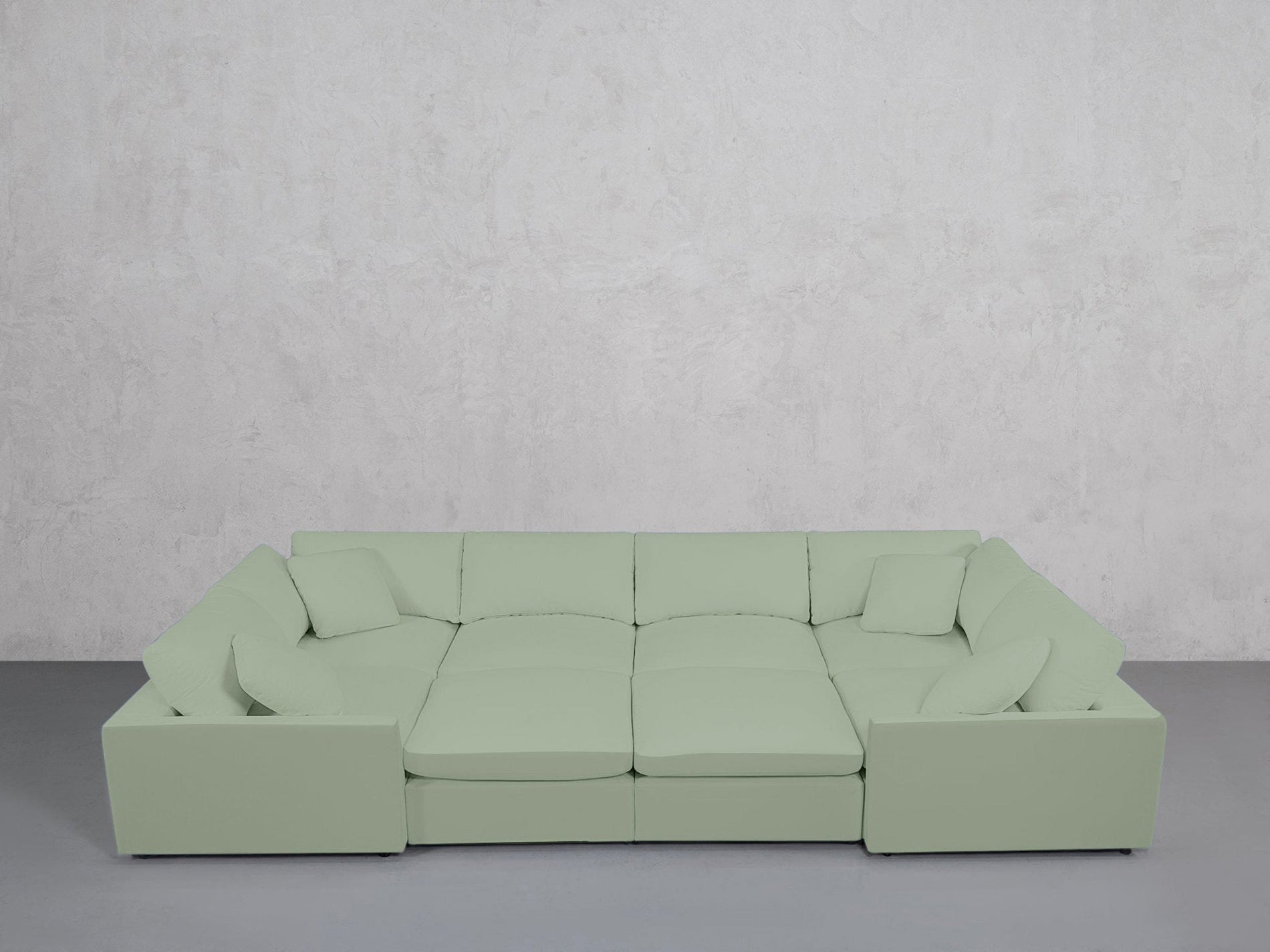 8-Seat Modular Closed Pit (Thin Arms) - 7th Avenue