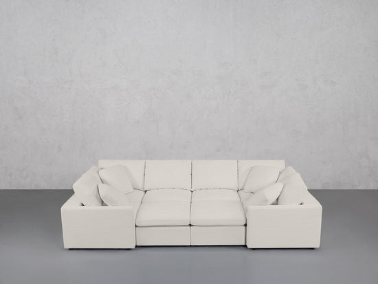 8-Seat Modular Closed Pit (Thin Arms) - 7th Avenue