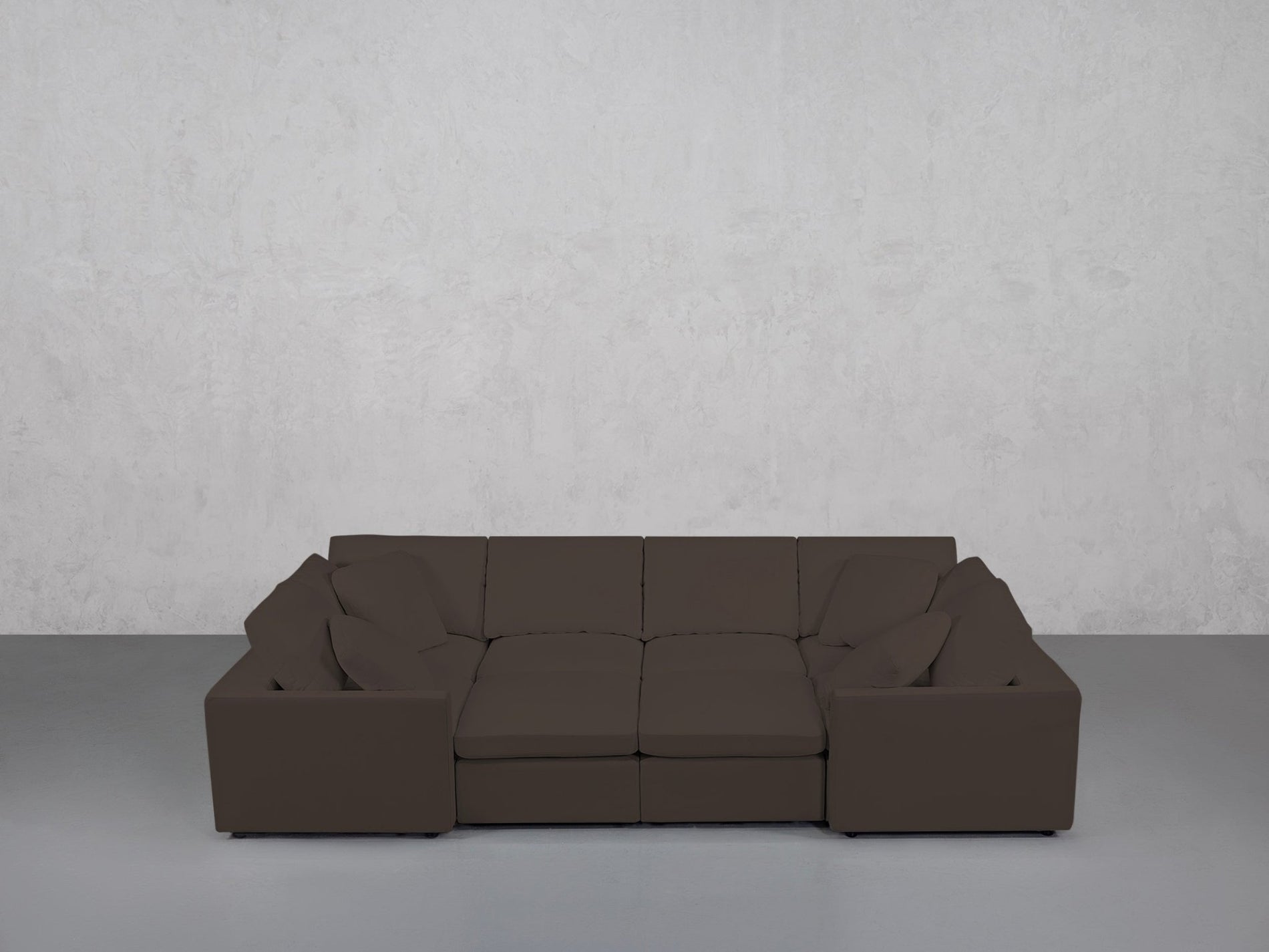 8-Seat Modular Closed Pit (Thin Arms) - 7th Avenue