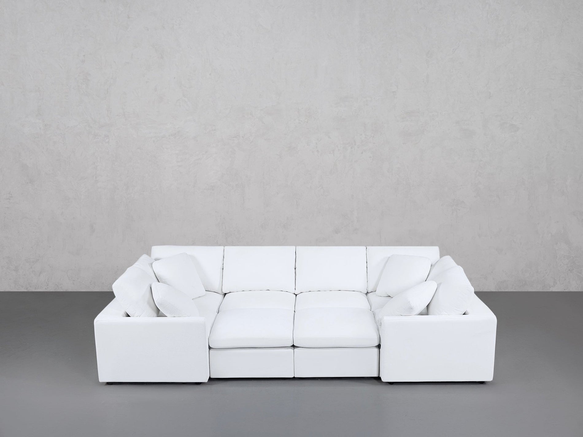 8-Seat Modular Closed Pit (Thin Arms) - 7th Avenue