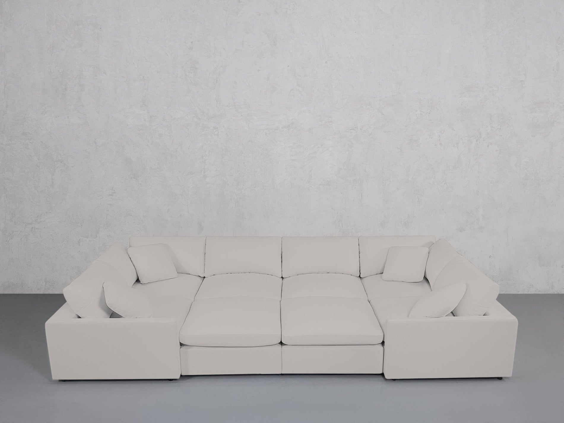 8-Seat Modular Closed Pit (Thin Arms) - 7th Avenue