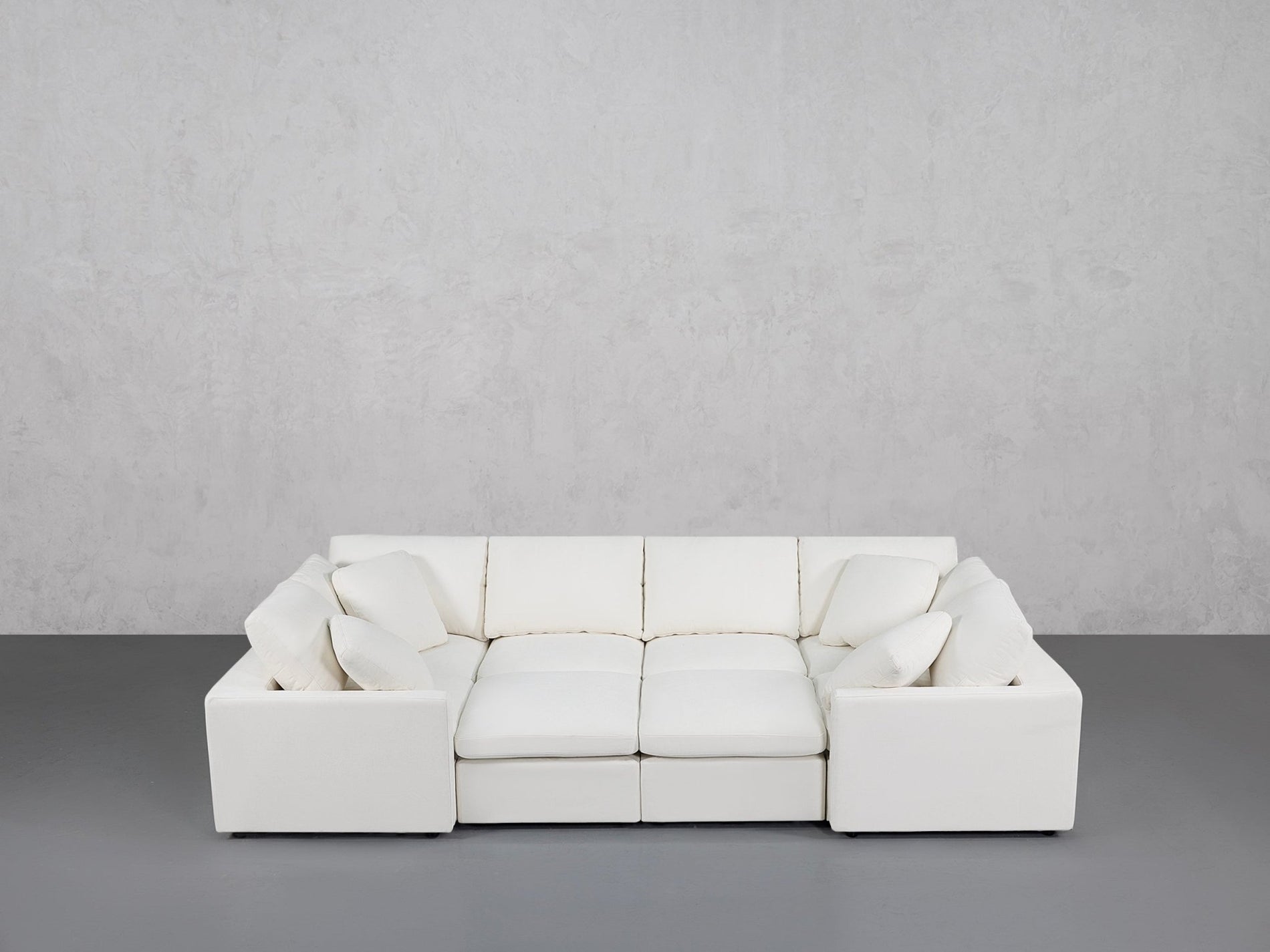 8-Seat Modular Closed Pit (Thin Arms) - 7th Avenue