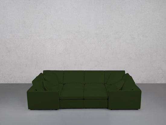 8-Seat Modular Closed Pit (Thin Arms) - 7th Avenue