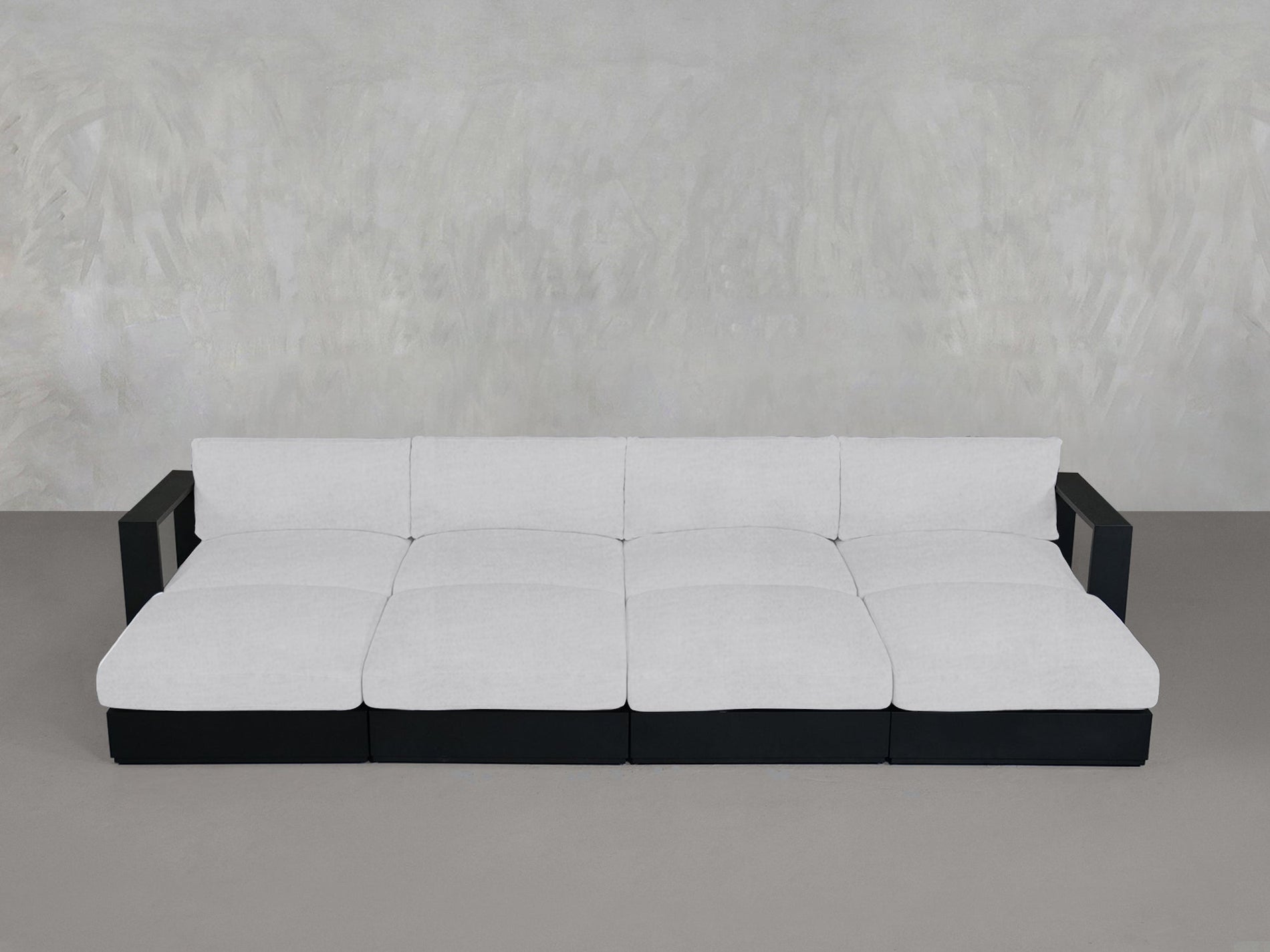 8 - Seat Modular Daybed Aluminum Outdoor - 7th Avenue