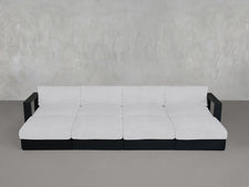 8 - Seat Modular Daybed Aluminum Outdoor - 7th Avenue