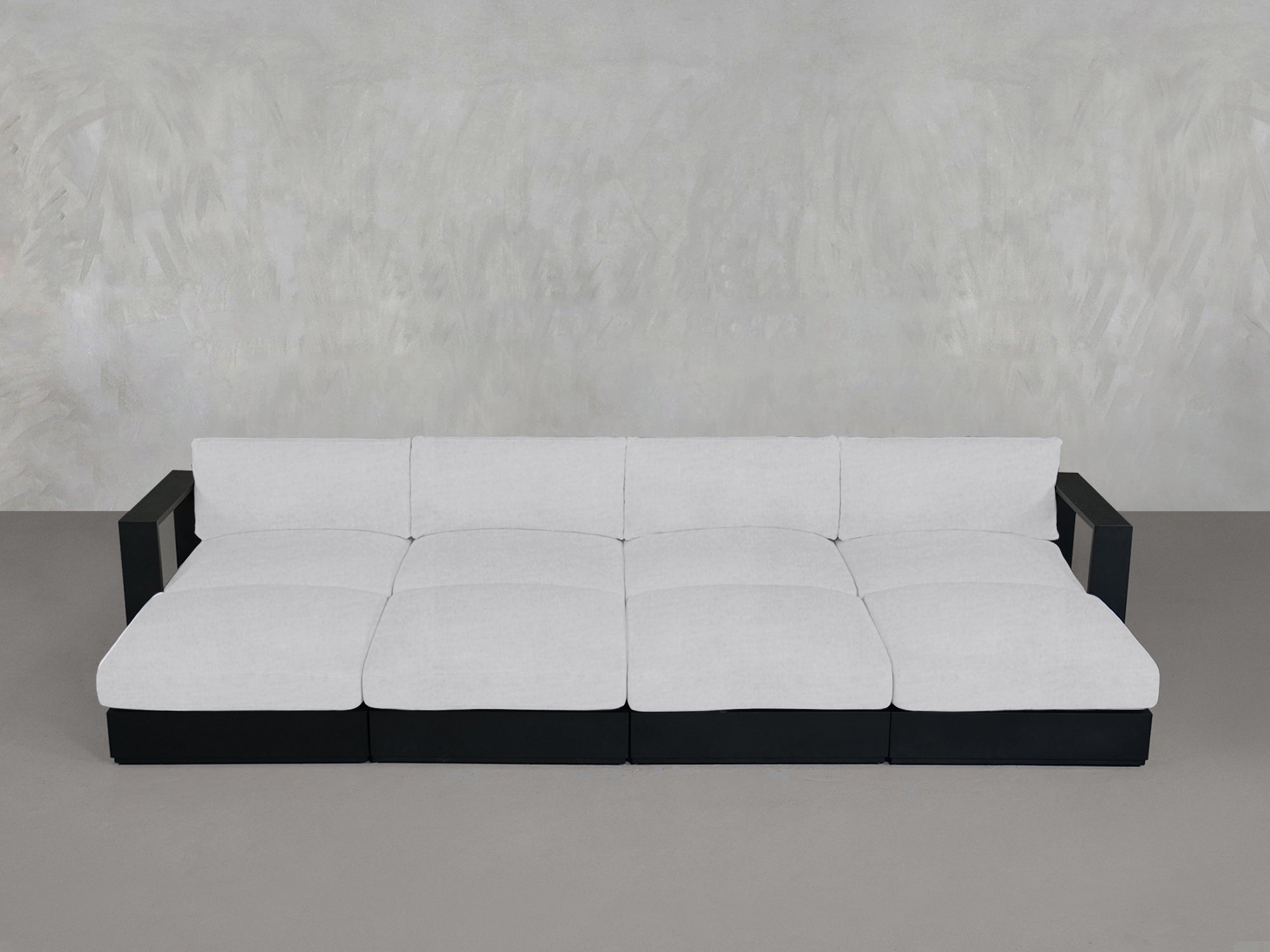 8 - Seat Modular Daybed Aluminum Outdoor - 7th Avenue