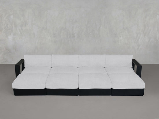 8 - Seat Modular Daybed Aluminum Outdoor - 7th Avenue