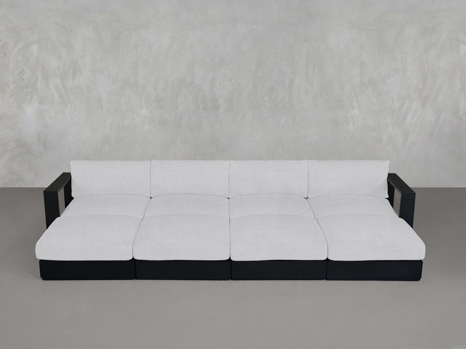 8 - Seat Modular Daybed Aluminum Outdoor - 7th Avenue