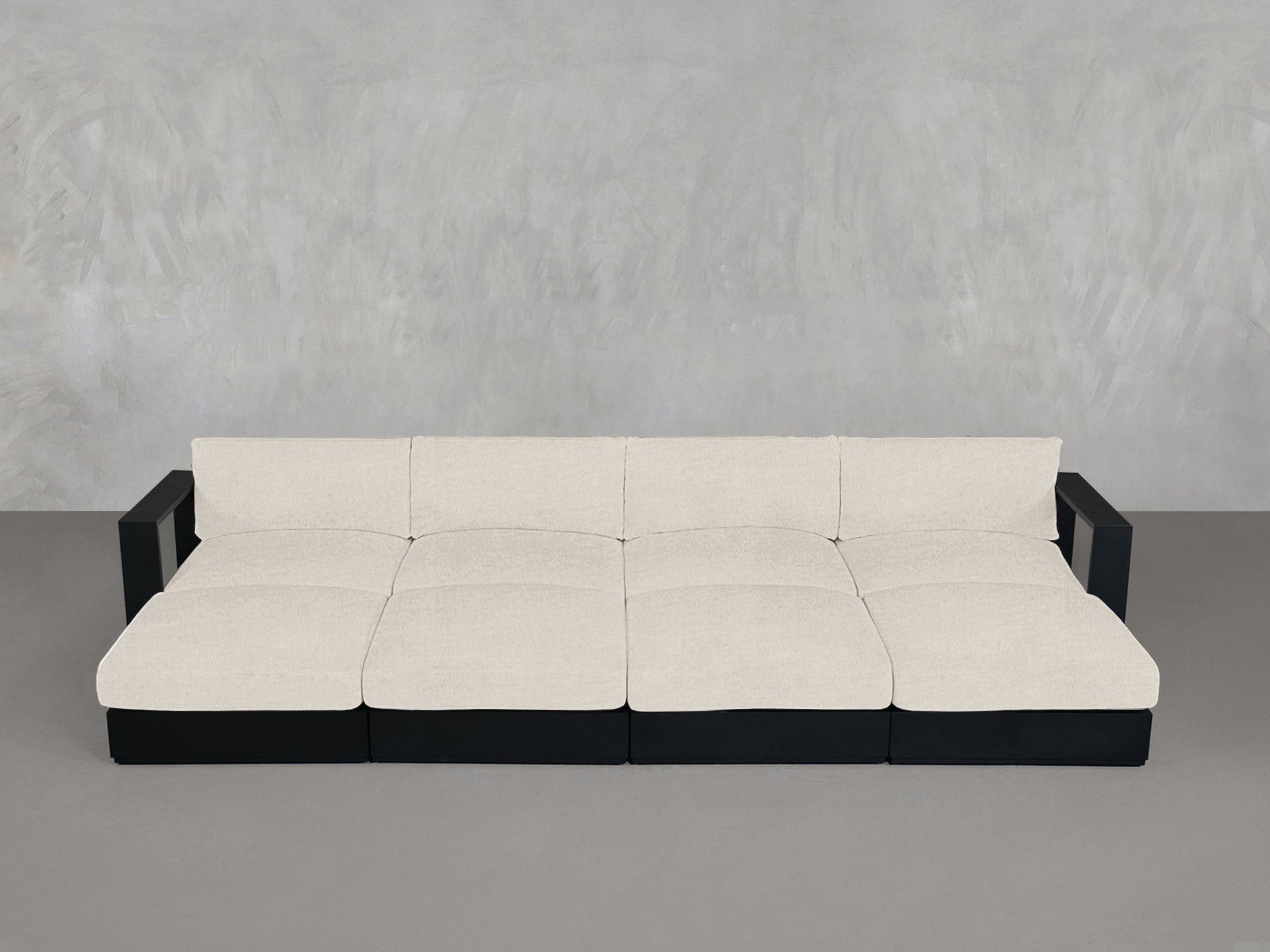 8 - Seat Modular Daybed Aluminum Outdoor - 7th Avenue