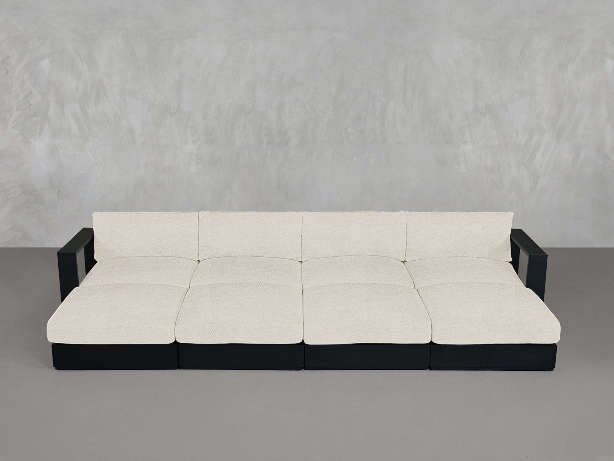 8 - Seat Modular Daybed Aluminum Outdoor - 7th Avenue
