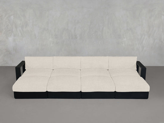 8 - Seat Modular Daybed Aluminum Outdoor - 7th Avenue
