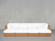 8-Seat Modular Daybed Teak Outdoor - 7th Avenue