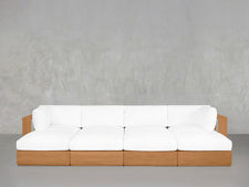 8-Seat Modular Daybed Teak Outdoor - 7th Avenue