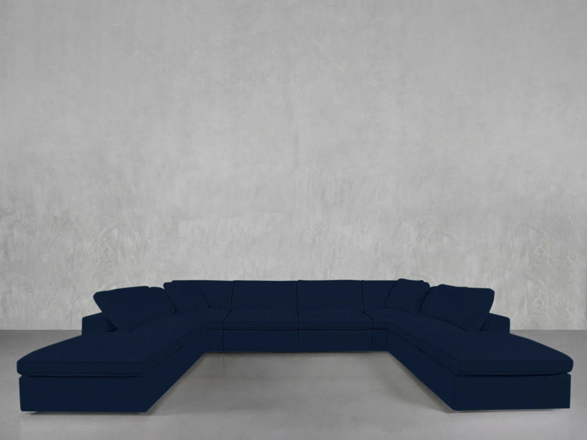 8-Seat Modular Double Lounger U-Sectional