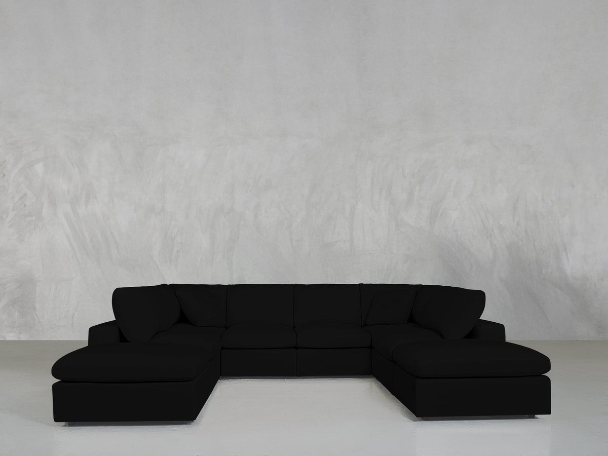 8 - Seat Modular Double Lounger U - Sectional - 7th Avenue