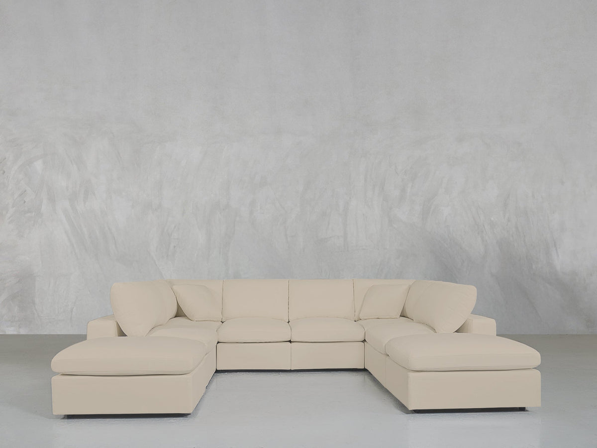 8 - Seat Modular Double Lounger U - Sectional - 7th Avenue