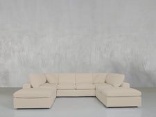 8 - Seat Modular Double Lounger U - Sectional - 7th Avenue