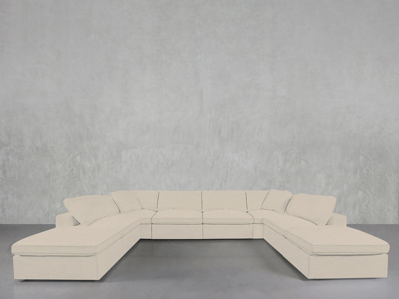 8 - Seat Modular Double Lounger U - Sectional - 7th Avenue