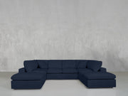8-Seat Modular Double Lounger U-Sectional - 7th Avenue