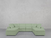 8-Seat Modular Double Lounger U-Sectional - 7th Avenue