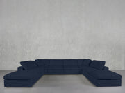 8-Seat Modular Double Lounger U-Sectional - 7th Avenue