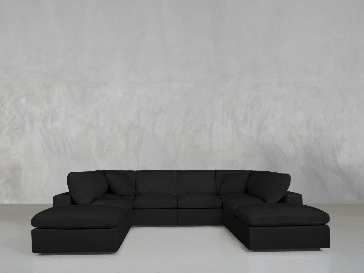 8 - Seat Modular Double Lounger U - Sectional - 7th Avenue