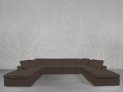 8 - Seat Modular Double Lounger U - Sectional - 7th Avenue