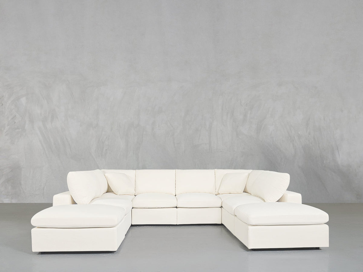 8 - Seat Modular Double Lounger U - Sectional - 7th Avenue