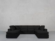 8 - Seat Modular Double Lounger U - Sectional - 7th Avenue