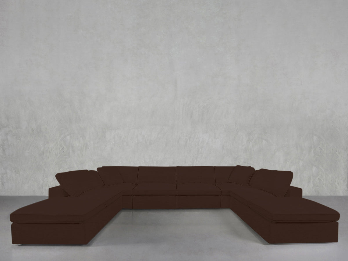 8 - Seat Modular Double Lounger U - Sectional - 7th Avenue