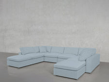 8 - Seat Modular Double Lounger U - Sectional - 7th Avenue