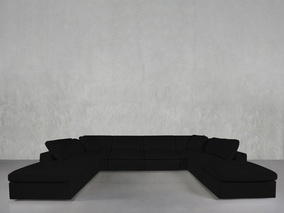 8 - Seat Modular Double Lounger U - Sectional - 7th Avenue