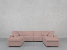 8 - Seat Modular Double Lounger U - Sectional - 7th Avenue