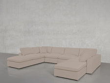 8 - Seat Modular Double Lounger U - Sectional - 7th Avenue