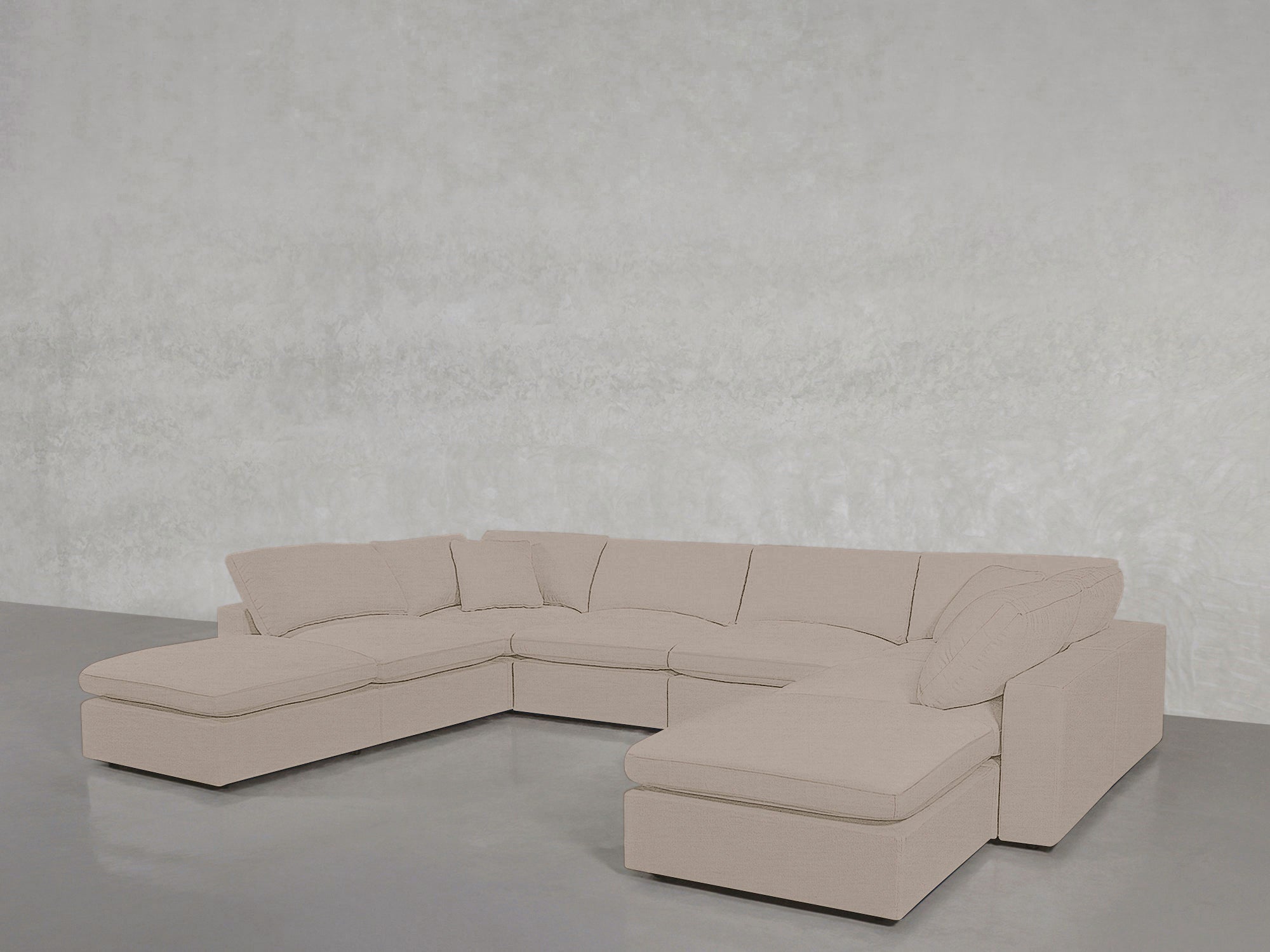 8 - Seat Modular Double Lounger U - Sectional - 7th Avenue