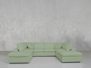 8-Seat Modular Double Lounger U-Sectional - 7th Avenue