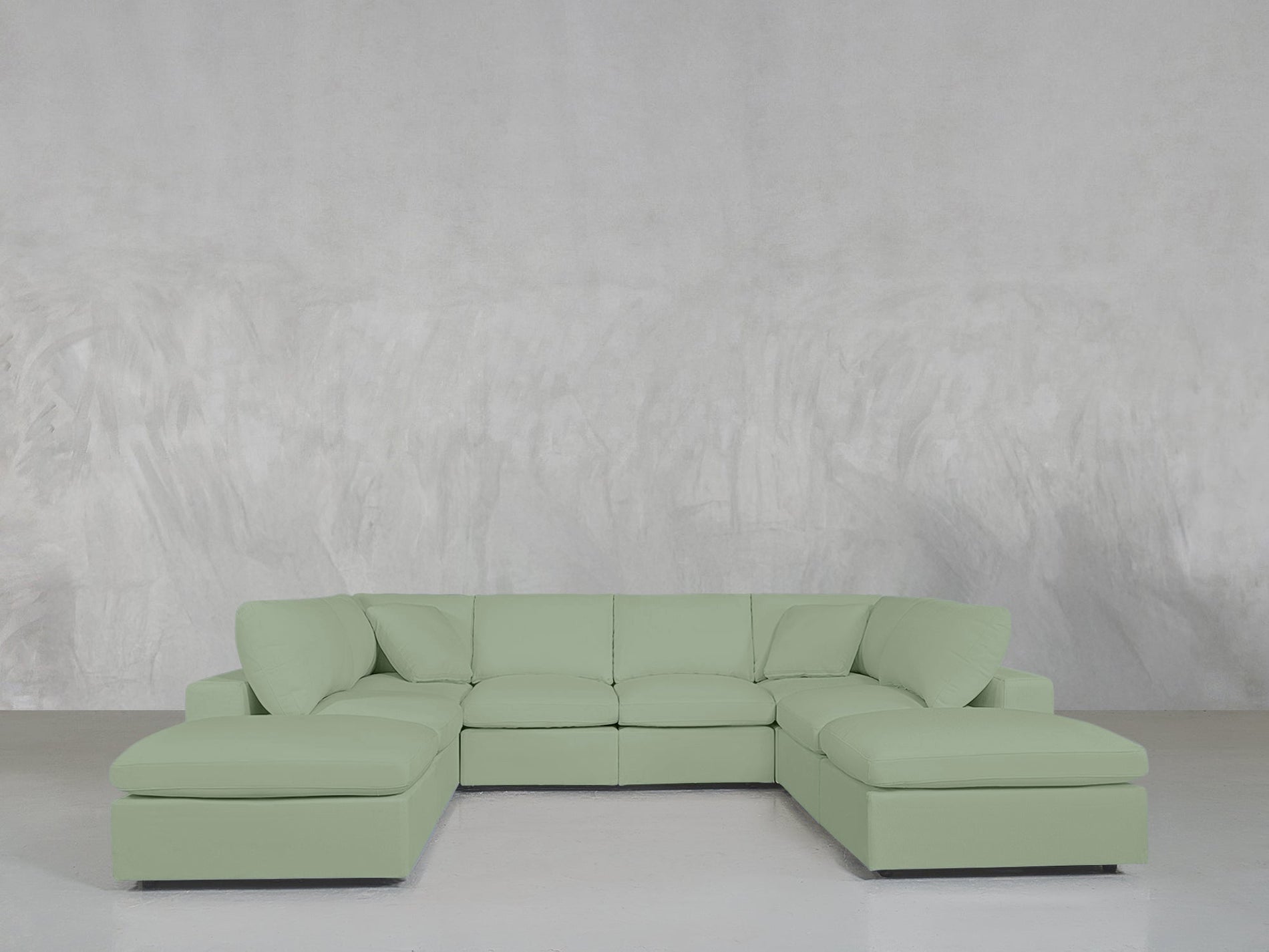 8-Seat Modular Double Lounger U-Sectional - 7th Avenue
