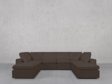 8 - Seat Modular Double Lounger U - Sectional - 7th Avenue
