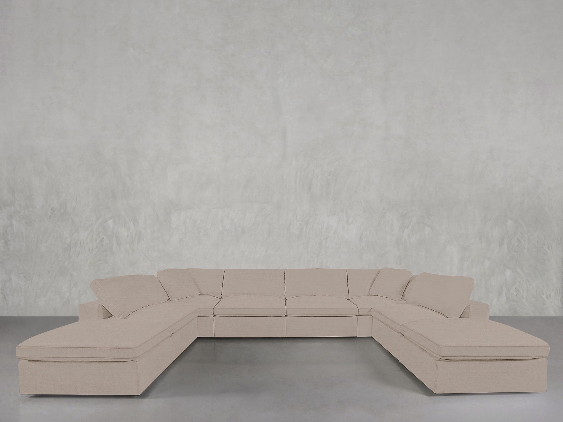 8 - Seat Modular Double Lounger U - Sectional - 7th Avenue