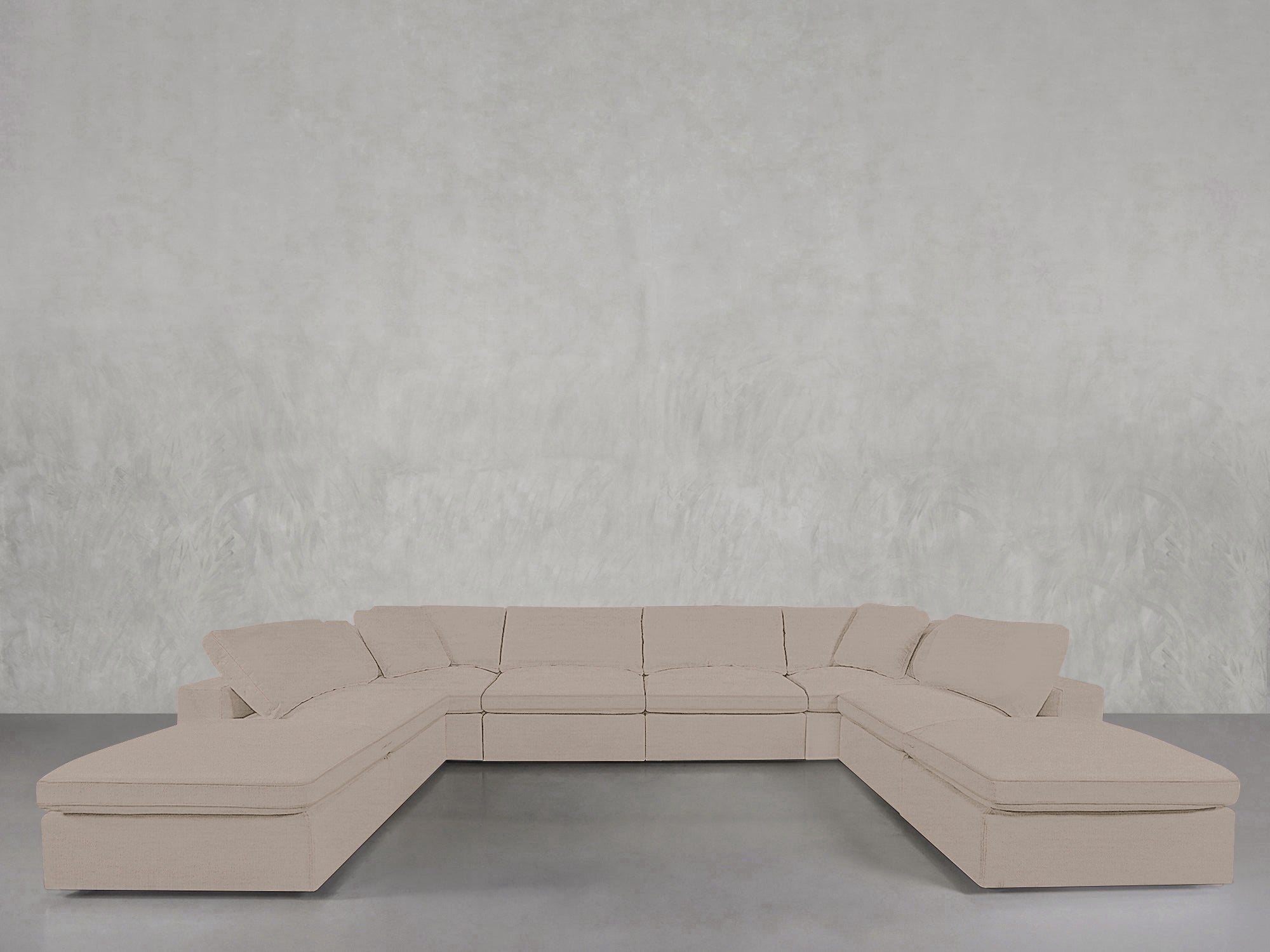 8 - Seat Modular Double Lounger U - Sectional - 7th Avenue