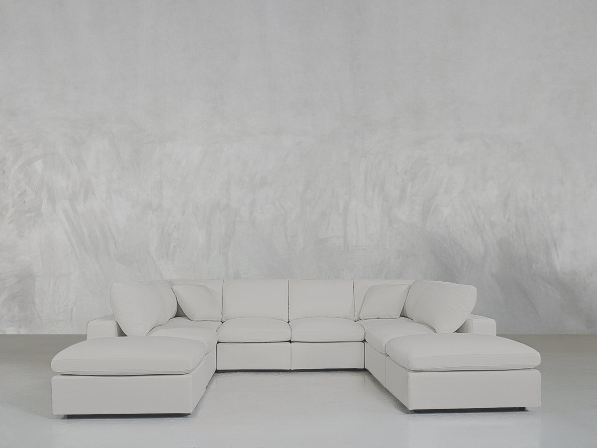 8 - Seat Modular Double Lounger U - Sectional - 7th Avenue