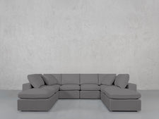 8 - Seat Modular Double Lounger U - Sectional - 7th Avenue